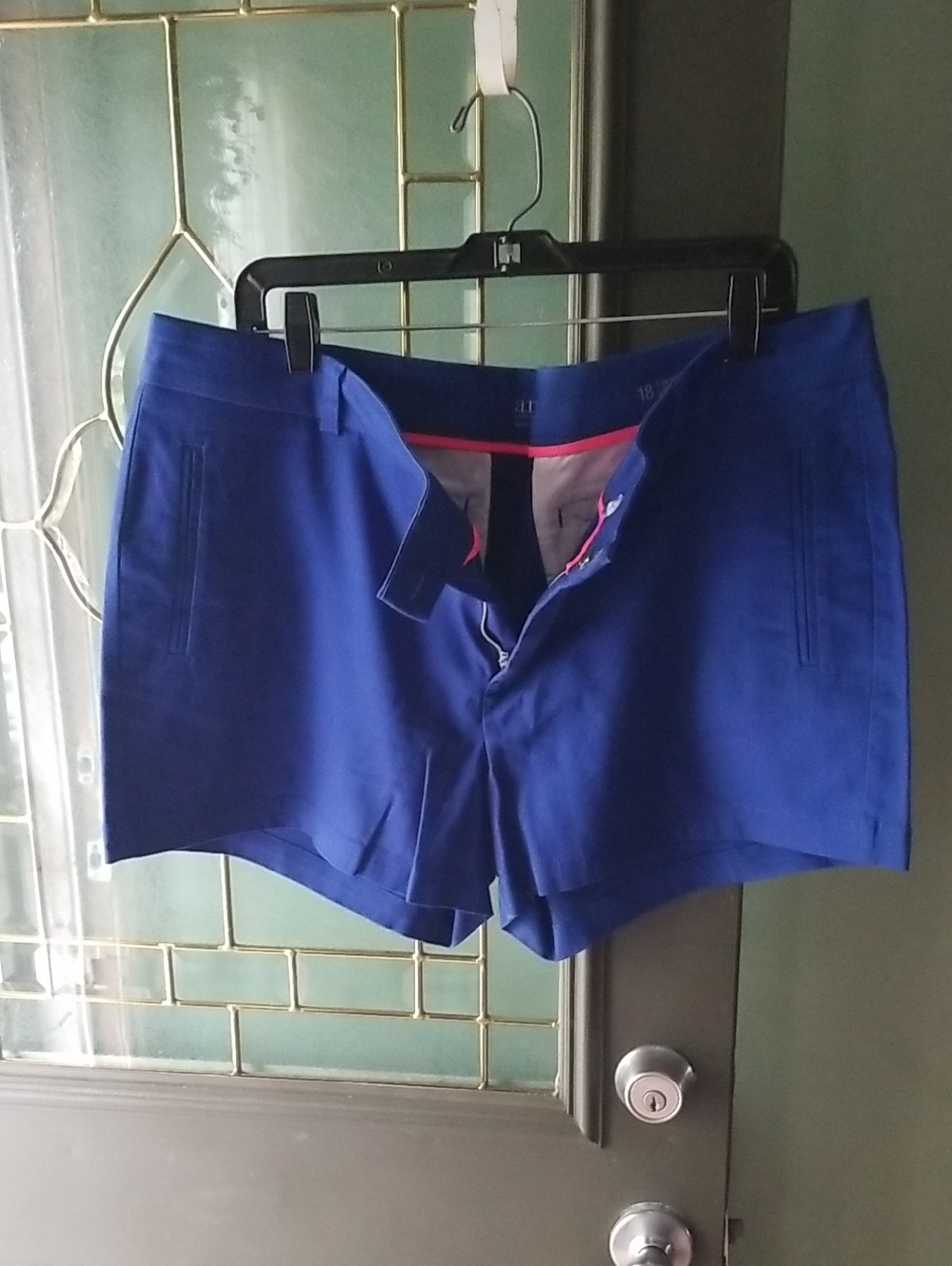 A.n.a.Women's Royal Blue Stretch Dress Shorts